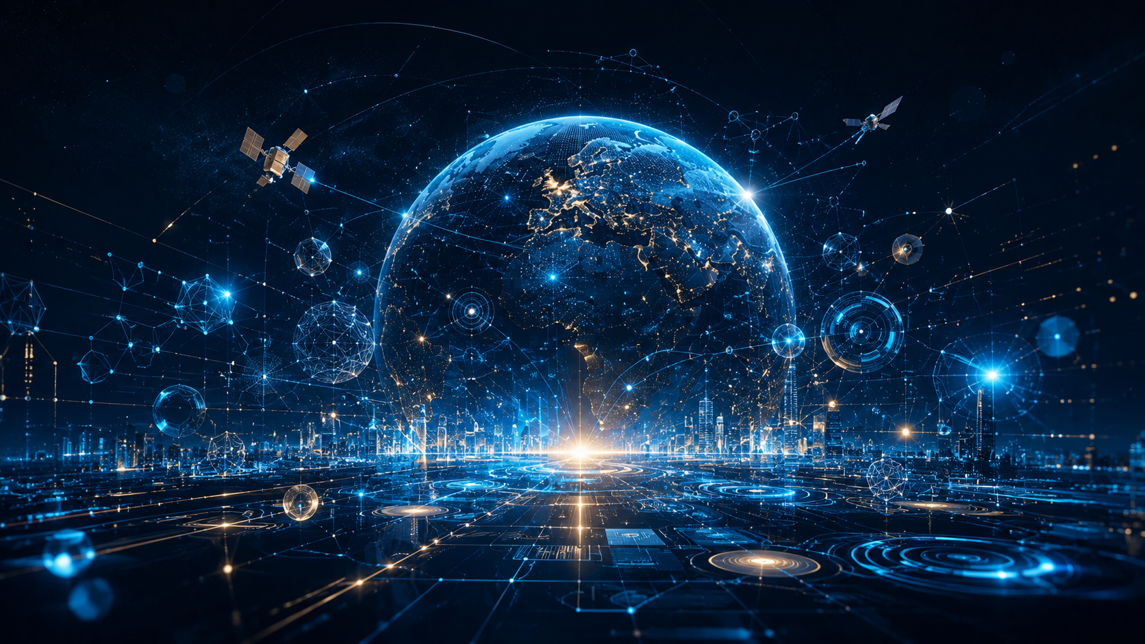 our-services-02 2. futuristic global tech network view